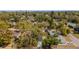 Aerial view of a home with mature trees providing shade, showcasing its neighborhood setting at 1941 48Th S St, St Petersburg, FL 33711