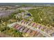 Beautiful aerial view of a residential neighborhood with pristine landscaping, ponds, and lush green trees at 20173 Umbria Hill Dr, Tampa, FL 33647
