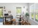 Bright dining area featuring stylish decor, comfortable seating, and ample natural light at 20173 Umbria Hill Dr, Tampa, FL 33647