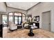 Inviting lobby area featuring comfortable seating, stylish decor, and tile flooring at 20173 Umbria Hill Dr, Tampa, FL 33647