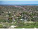 Aerial view of neighborhood, property is centered with a red pin at 325 Orangeview Ave, Clearwater, FL 33755