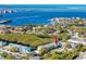 Condo aerial view with beautiful waterfront views and community pool access at 455 Alt 19 S # 162, Palm Harbor, FL 34683