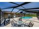 Enjoyable screened-in pool with outdoor seating, creating an ideal space for relaxation and entertainment at 10603 1St St, Riverview, FL 33569