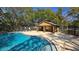 Exterior view of the pool including bathhouse and lounge chairs at 11711 Raintree Village Blvd # C, Temple Terrace, FL 33617