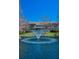Water fountain and beautiful landscaping in front of this condominium complex on a clear, sunny day at 13207 San Blas Loop, Largo, FL 33774