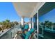 Balcony with seating and view at 15 Avalon St # 303, Clearwater Beach, FL 33767