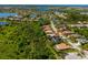 Beautiful aerial view of a residential neighborhood with mature landscaping, lakes and scenic views at 309 Royal Bonnet Dr, Apollo Beach, FL 33572