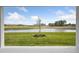 Expansive backyard view featuring pond and lush greenery at 1988 Webbstone Way, Zephyrhills, FL 33541