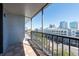 This balcony offers city views at 201 W Laurel St # 811, Tampa, FL 33602