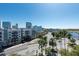 Scenic view overlooking a city with tropical palms, highways, and waterways at 201 W Laurel St # 811, Tampa, FL 33602