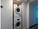 Stacked washer and dryer in the laundry room at 201 W Laurel St # 811, Tampa, FL 33602