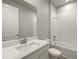 Clean bathroom featuring a single vanity with a white countertop and a tiled shower/tub combination at 20405 Symphony Pl, Venice, FL 34293