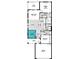 Layout showing a spacious great room, kitchen, study, lanai, and owner's suite at 20405 Symphony Pl, Venice, FL 34293