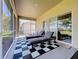 Inviting screened-in lanai offers comfortable seating and peaceful outdoor enjoyment at 23717 Coral Ridge Ln, Land O Lakes, FL 34639