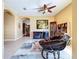 Comfortable living room featuring ample space, neutral tones, and a cozy seating area at 23717 Coral Ridge Ln, Land O Lakes, FL 34639