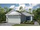 Charming single-Gathering home featuring a two-car garage, well-maintained lawn, and beautiful landscaping at 29505 Velletri Ln, Wesley Chapel, FL 33543