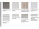Selection of interior design materials for flooring, countertops, backsplash, and wall tile at 29505 Velletri Ln, Wesley Chapel, FL 33543