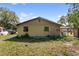 Exterior back view showing unkempt yard and peeling paint at 4020 Amber Rd, Valrico, FL 33594