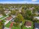 Community aerial view showcasing lush landscaping near local theme parks at 9315 N 19Th St, Tampa, FL 33612