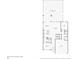 Detailed floor plan showcasing the layout of the first floor with a kitchen and screened pool/patio at 16946 Oval Rum Dr., Wimauma, FL 33598