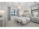 Comfortable main bedroom with soft lighting, a view, and decorative wall art at 5014 Coastal Oak Ct, Lakewood Ranch, FL 34211