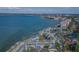 Scenic aerial view of waterfront property with a pool and clear water, combining relaxation and waterfront living at 5277 Isla Key S Blvd # 422, St Petersburg, FL 33715