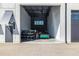 Large garage space boasting an open concept, high ceilings, and a car inside, ideal for storage or hobbies at 6500 Motor Enclave Way # 513, Tampa, FL 33610