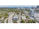 Breathtaking aerial view of the city, emphasizing its scenic skyline, convenient access to main routes, and beautiful urban environment at 841 4Th N Ave # 57, St Petersburg, FL 33701