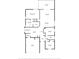 Home floor plan showing primary bedroom, living room, kitchen, dining area, bedrooms, and garage at 11847 Derbyshire Dr, Tampa, FL 33626