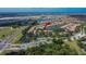 Stunning aerial view of the community with water features and lush landscaping at 178 Shell Falls Dr, Apollo Beach, FL 33572