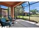 Relaxing view of the patio, yard and community at 178 Shell Falls Dr, Apollo Beach, FL 33572