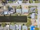 Aerial view of a neighborhood featuring waterfront houses along a canal at 3729 Sail Dr, New Port Richey, FL 34652