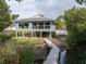 Beautiful home featuring a long dock and stunning waterfront views from backyard at 734 Weedon Ne Dr, St Petersburg, FL 33702
