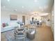 Spacious living room with hardwood floors offering an open layout to the kitchen and dining areas at 1102 N Albany Ave, Tampa, FL 33607
