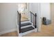 Short, carpeted staircase leading up to the kitchen at 1102 N Albany Ave, Tampa, FL 33607