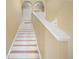 Staircase with painted risers and railing leads to the upper level at 12802 Lake Vista Dr, Gibsonton, FL 33534