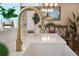 Close-up of a kitchen featuring a modern gold faucet and undermount sink beneath a bright window at 1922 Oro Ct, Clearwater, FL 33764