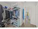 Walk-in closet with shelves, clothing racks, and access to the bedroom at 2944 Billingham Dr, Land O Lakes, FL 34639