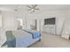 Spacious main bedroom features soft carpet, neutral paint, and ample closet space, creating a relaxing atmosphere at 2944 Billingham Dr, Land O Lakes, FL 34639