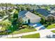 Aerial view of a well-maintained home with lush landscaping in a quiet residential neighborhood at 6002 Thrushwood Rd, Lithia, FL 33547
