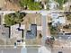 Overhead view of the property, showcasing its location, roof, and surrounding neighborhood at 801 37Th S Ave, St Petersburg, FL 33705