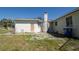 Exterior rear view of property featuring the home and yard at 801 37Th S Ave, St Petersburg, FL 33705