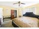 Bedroom featuring carpet, furniture, ceiling fan, and natural light at 801 37Th S Ave, St Petersburg, FL 33705