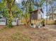 The backyard features a storage shed, custom treehouse, and privacy fence at 8693 15Th N St, St Petersburg, FL 33702