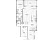 Detailed floor plan showing the layout of the bedrooms, bathrooms, kitchen, and living areas at 10209 Spanish Breeze Ct, Riverview, FL 33578
