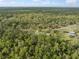 Beautiful aerial view of wooded acreage and charming home on large lot with mature trees at 1126 Oxbow Rd, Wimauma, FL 33598