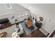 Open concept living and dining area filled with natural light, modern fixtures, and stylish decor at 1205 13Th N St, St Petersburg, FL 33705