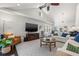 Bright living room featuring vaulted ceilings, and a modern decor at 1205 13Th N St, St Petersburg, FL 33705