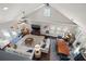 Open concept living and dining area filled with natural light, modern fixtures, and stylish decor at 1205 13Th N St, St Petersburg, FL 33705