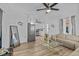 Open-concept living room seamlessly connects to the kitchen, creating an inviting and functional space at 164 Nw Lincoln N Cir, St Petersburg, FL 33702